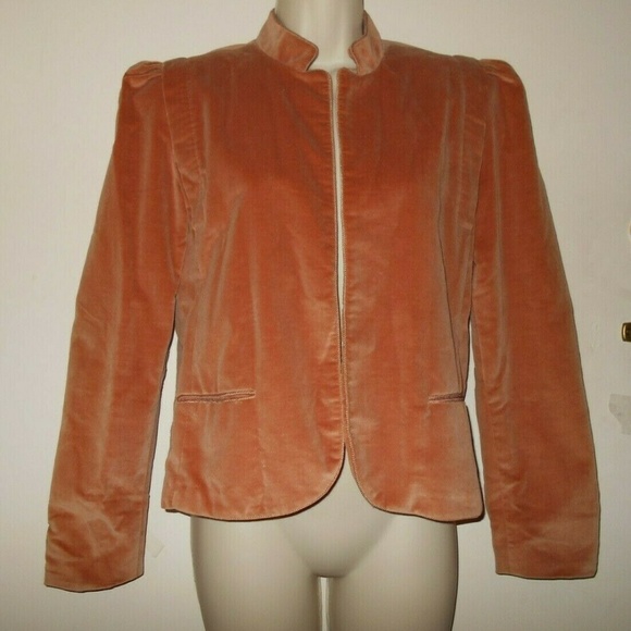 Vintage velvet lined blazer jacket top blazer